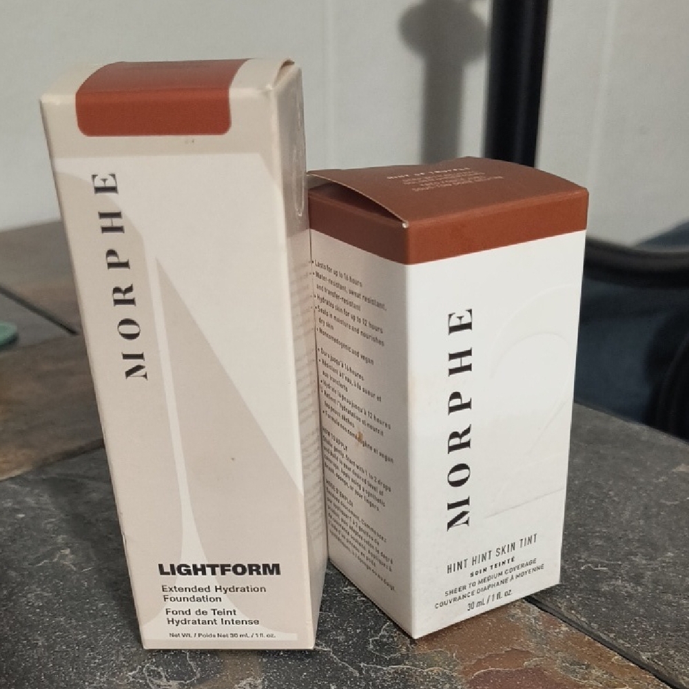 Morphe Lightform and Hint Hint Skin Tint